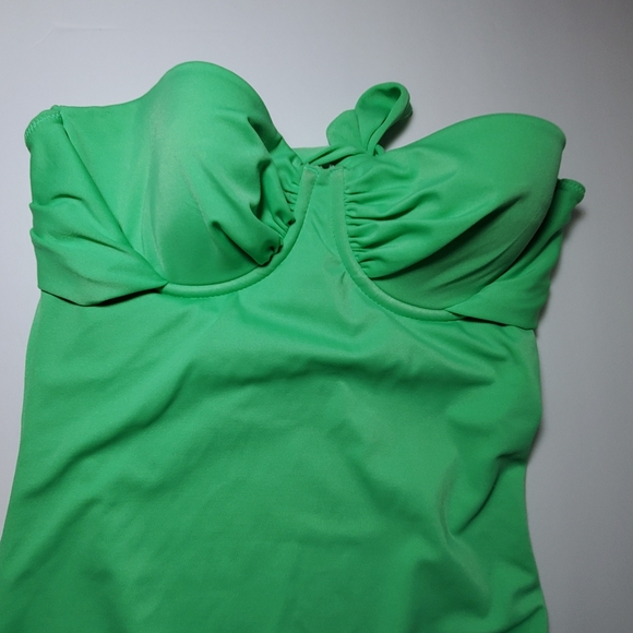 J. CREW Strapless One-Piece Swimsuit Tie-back  sz6 - Picture 2 of 6